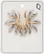 Миниатюра изображения товара Серьги Queen Fair Пальма. Асимметрия / 10470694 (серебристый/золото)