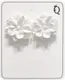 Миниатюра изображения товара Серьги Queen Fair Распустившийся бутон / 7098699 (белый, пластик)
