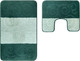 Миниатюра изображения товара Набор ковриков для ванной и туалета Maximus Sile 2536 (50x80/40x50, зеленый)
