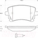 Миниатюра изображения товара Тормозные колодки TRW GDB1516