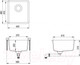 Миниатюра изображения товара Мойка кухонная Aquasanita Arca SQA101W (силика)