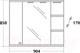 Миниатюра изображения товара Шкаф с зеркалом для ванной Onika Эльбрус 90.02 R (209004)