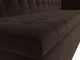 Миниатюра изображения товара Скамья кухонная мягкая Лига Диванов Бриз 209 / 100380 правый (вельвет, коричневый)