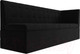 Миниатюра изображения товара Скамья кухонная мягкая Лига Диванов Бриз 209 / 100382 правый (вельвет, черный)