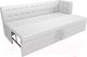 Миниатюра изображения товара Скамья кухонная мягкая Лига Диванов Бриз 209 / 100387 правый (экокожа, белый)