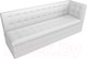 Миниатюра изображения товара Скамья кухонная мягкая Лига Диванов Бриз 209 / 100387 правый (экокожа, белый)
