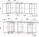Миниатюра изображения товара Кухонный гарнитур Интерлиния Мила Лайт 1.2x2.1 (бетон/антрацит/травертин)