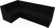 Миниатюра изображения товара Уголок кухонный мягкий Лига Диванов Мерлин 210 левый / 100454 (микровельвет, черный)