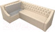 Миниатюра изображения товара Уголок кухонный мягкий Лига Диванов Мерлин 210 левый / 100458 (экокожа, бежевый)