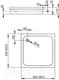 Миниатюра изображения товара Душевой поддон Radaway Siros C900 Compact / SBC9917-2