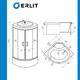 Миниатюра изображения товара Душевая кабина Erlit ER3509TP-C4-RUS