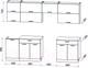 Миниатюра изображения товара Кухонный гарнитур Интерлиния Мила Gloss 60-27 (белый/асфальт глянец)