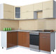 Миниатюра изображения товара Кухонный гарнитур Интерлиния Мила Gloss 50-12x24 (ваниль/шоколад глянец)