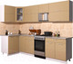 Миниатюра изображения товара Кухонный гарнитур Интерлиния Мила Gloss 50-12x27 (капучино глянец)
