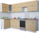 Миниатюра изображения товара Кухонный гарнитур Интерлиния Мила Gloss 50-12x30 (капучино глянец)