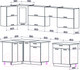 Кухонный гарнитур Interline Мила Gloss 60-12x28 (бордовый/черный глянец) — фото 4
