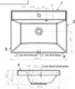 Миниатюра изображения товара Умывальник ANDREA Classic 60 / 4680028070085