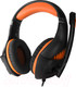 Миниатюра изображения товара Наушники-гарнитура Crown CMGH-2003 (черный/оранжевый)