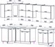 Миниатюра изображения товара Кухонный гарнитур Интерлиния Мила Gloss 60-12x29 (белый/асфальт глянец)