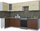 Миниатюра изображения товара Кухонный гарнитур Интерлиния Мила Gloss 60-12x30 (ваниль/шоколад глянец)
