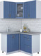 Миниатюра изображения товара Кухонный гарнитур Интерлиния Мила Крафт 1.2x1.3 (дуб лазурный)