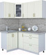 Миниатюра изображения товара Кухонный гарнитур Интерлиния Мила Крафт 1.2x1.7 (дуб снежный)