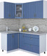 Миниатюра изображения товара Кухонный гарнитур Интерлиния Мила Крафт 1.2x1.7 (дуб лазурный)