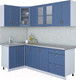 Миниатюра изображения товара Кухонный гарнитур Интерлиния Мила Крафт 1.2x2.3 (дуб лазурный)