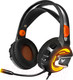 Миниатюра изображения товара Наушники-гарнитура Crown CMGH-3003 (черный/оранжевый)