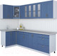 Миниатюра изображения товара Кухонный гарнитур Интерлиния Мила Крафт 1.2x2.7 (дуб лазурный)