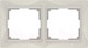 Миниатюра изображения товара Рамка для выключателей и розеток Werkel Basic WL03-Frame-02 / a036631 (слоновая кость)