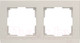 Миниатюра изображения товара Рамка для выключателей и розеток Werkel WL04-Frame-02 / a028942 (слоновая кость)