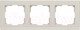 Миниатюра изображения товара Рамка для выключателей и розеток Werkel WL04-Frame-03 / a028943 (слоновая кость)