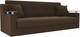 Миниатюра изображения товара Диван Лига Диванов Сенатор / 100617 (микровельвет, коричневый)