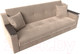 Миниатюра изображения товара Диван Лига Диванов Сенатор / 100619 (велюр MR, бежевый)