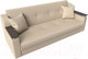 Миниатюра изображения товара Диван Лига Диванов Сенатор / 100629 (экокожа, бежевый)