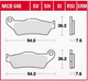 Миниатюра изображения товара Тормозные колодки TRW MCB648
