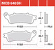 Миниатюра изображения товара Тормозные колодки TRW MCB840SH