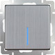 Миниатюра изображения товара Выключатель Werkel WL02-SW-1G-LED / a030792 (глянцевый никель)