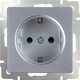 Миниатюра изображения товара Розетка Werkel WL06-SKGS-01-IP44 / a029831 (серебристый)