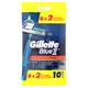 Миниатюра изображения товара Набор бритвенных станков Gillette Blue II Plus одноразовые (10шт)