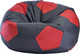 Миниатюра изображения товара Бескаркасное кресло Flagman Мяч Стандарт М1.1-0700 (черный с красным)