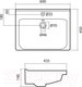 Миниатюра изображения товара Умывальник Santek Миранда 60 (1WH302421)