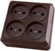 Миниатюра изображения товара Розетка TDM Ладога SQ1801-0320 (бук)