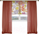 Миниатюра изображения товара Гардины Delfa СТШ/Д-050 Voile/055 (200x250, бордовый)
