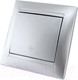Миниатюра изображения товара Выключатель TDM Лама SQ1815-0206 (серебристый металлик)