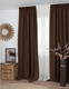 Миниатюра изображения товара Комплект штор Delfa СШД-050 Naturel Blackout (160x250, шоколад, А85822)