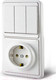 Миниатюра изображения товара Блок выключатель+розетка TDM SQ1813-0003