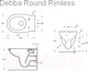 Миниатюра изображения товара Унитаз подвесной Roca Round Rimless 7346998000