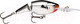 Миниатюра изображения товара Воблер Rapala Jointed Shad Rap / JSR07-CH